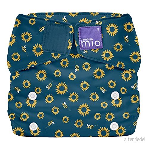 Bambino Mio, Miosolo klassisk allt i ett återanvändbar blöja, ekologisk kemisk fri blöja (solroskraft, en storlek) 5060848130753
