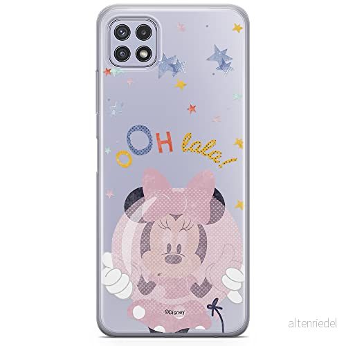 ERT GROUP mobiltelefonfodral för Samsung A22 5G originalt och officiellt licensierat Disney mönster Minnie 046 optimalt anpassad till formen på mobiltelefonen, gedeeltelijk transparant 5903932803396