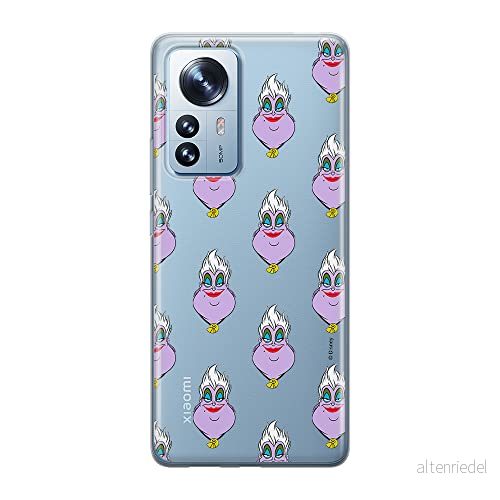 ERT GROUP mobiltelefonfodral för Xiaomi 12 / 12X originalt och officiellt licensierat Disney mönster Ursula 003 optimalt anpassad till formen på mobiltelefonen, gedeeltelijk transparant 5905511482107