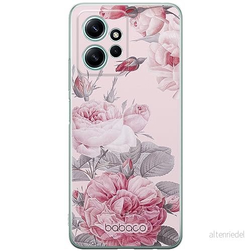 ERT GROUP mobiltelefonfodral för Xiaomi REDMI NOTE 12 4G originalt och officiellt licensierat Babaco mönster Flowers 050 optimalt anpassad till formen på mobiltelefonen, fodral tillverkad av TPU plast 5905511947330