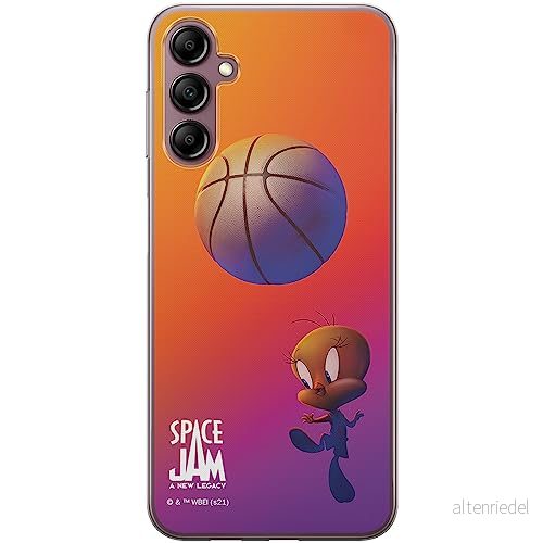 ERT GROUP mobiltelefonfodral för Samsung A14 4G/5G originalt och officiellt licensierat Looney Tunes mönster Space Jam 014 anpassad till formen på mobiltelefonen, fodral tillverkad av TPU plast 5905511827694