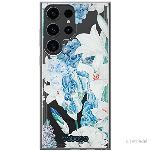 ERT GROUP mobiltelefonfodral för Samsung S23 ULTRA originalt och officiellt licensierat Babaco mönster Flowers 026 optimalt anpassad till formen på mobiltelefonen, gedeeltelijk transparant 5905511472146