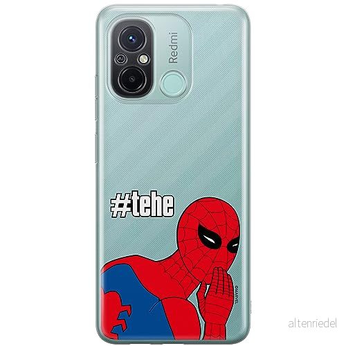 ERT GROUP mobiltelefonfodral för Xiaomi REDMI 12C/ 11A originalt och officiellt licensierat Marvel mönster Spider Man 028 anpassad till formen på mobiltelefonen, gedeeltelijk transparant 5905795005450