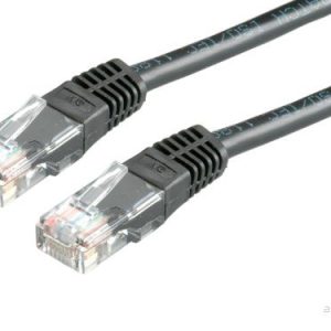 ROLINE Patchkabel Kat.5e (klass D) UTP, svart, 1 m 7611990134762 ROLINE Patchkabel Kat.5e (klass D) UTP, svart, 1 m 7611990134762