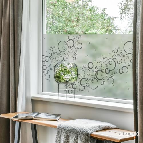 Ambiance Sticker Självhäftande mörkläggande fönsterfilm bubblor klistermärke för fönster och duschdörr stor H 40 x L 100 cm 5415231906093 Ambiance Sticker Självhäftande mörkläggande fönsterfilm bubblor klistermärke för fönster och duschdörr stor H 40 x L 100 cm 5415231906093