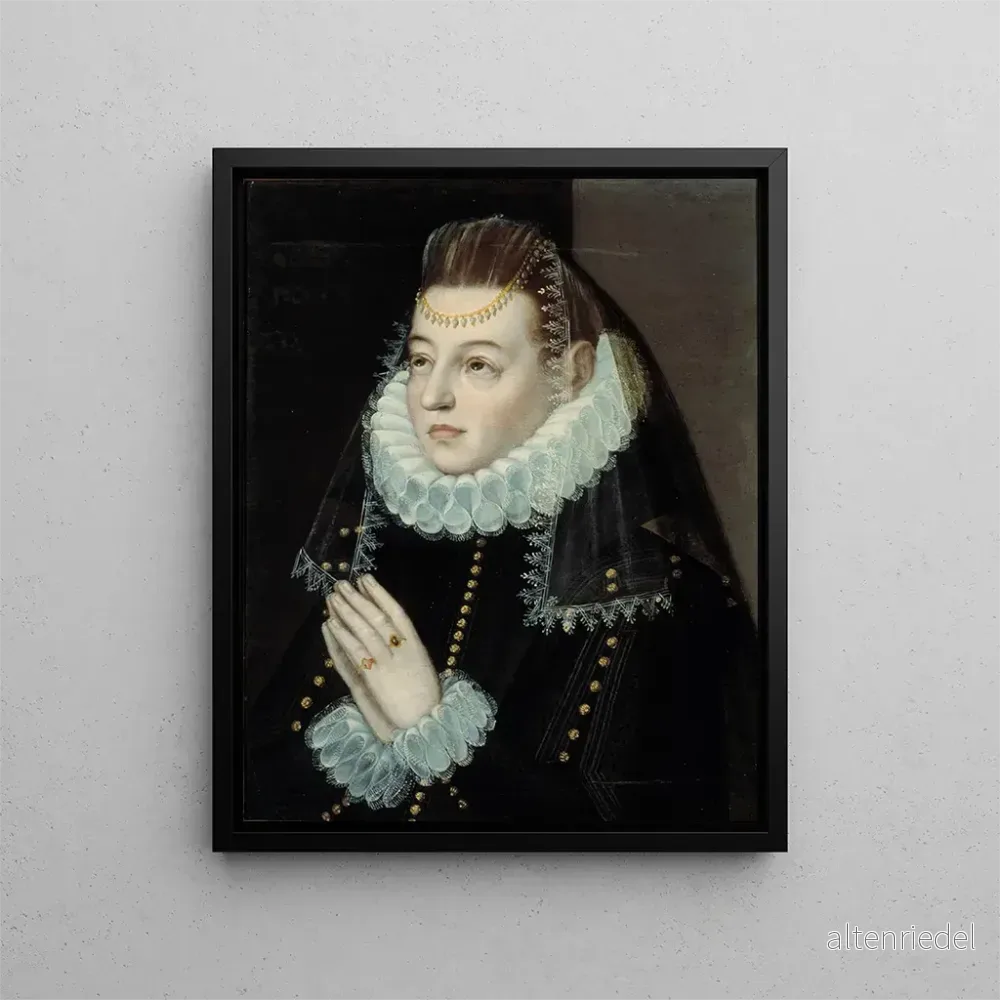 Målning Portrait d'une dame - Baltasar de Echave Orio | Konsttryck