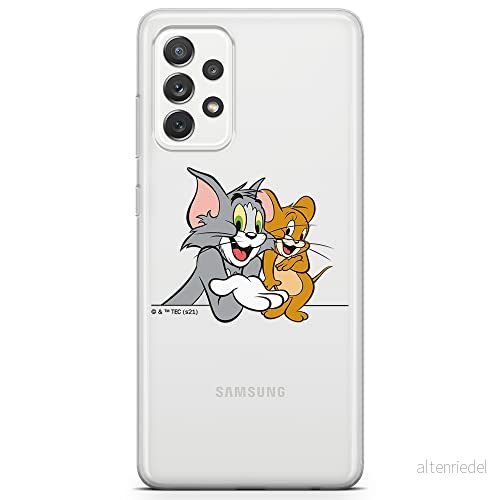 ERT GROUP mobiltelefonfodral för Samsung A72 5G originalt och officiellt licensierat Tom and Jerry mönster 005 optimalt anpassad till formen på mobiltelefonen, gedeeltelijk transparant 5904805249761