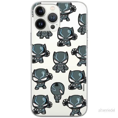 ERT GROUP mobiltelefonfodral för Apple Iphone 11 PRO MAX originalt och officiellt licensierat Marvel mönster Black Panther 016 Vit anpassad till formen på mobiltelefonen, gedeeltelijk transparant 5904805226915