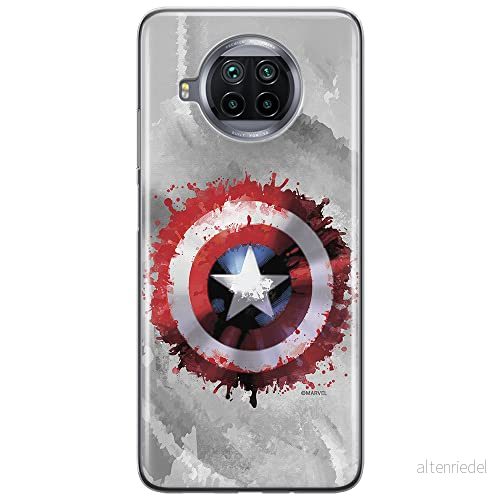 ERT GROUP mobiltelefonfodral för Xiaomi REDMI NOTE 9T originalt och officiellt licensierat Marvel mönster Captain America 019 anpassad till formen på mobiltelefonen, fodral tillverkad av TPU plast 5904805648311
