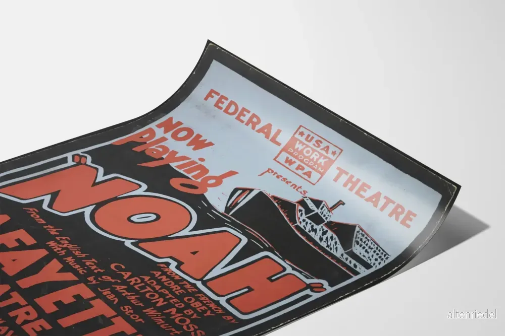 Vintageposter av Noahs spektakel vid Lafayette Theatre - Bild 3