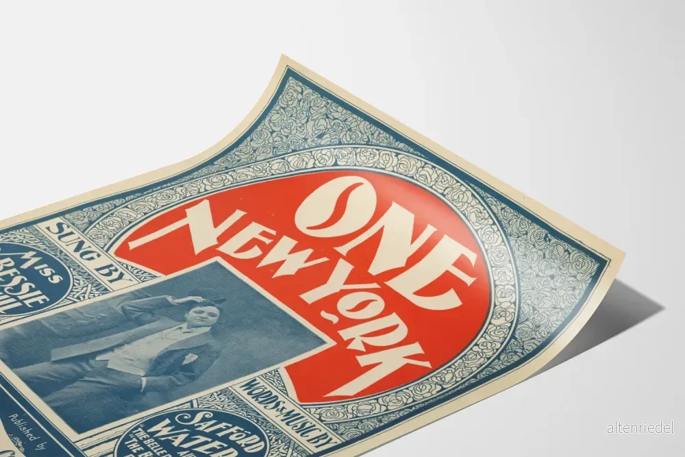 Vintageposter One New York Dekorativ - Bild 3