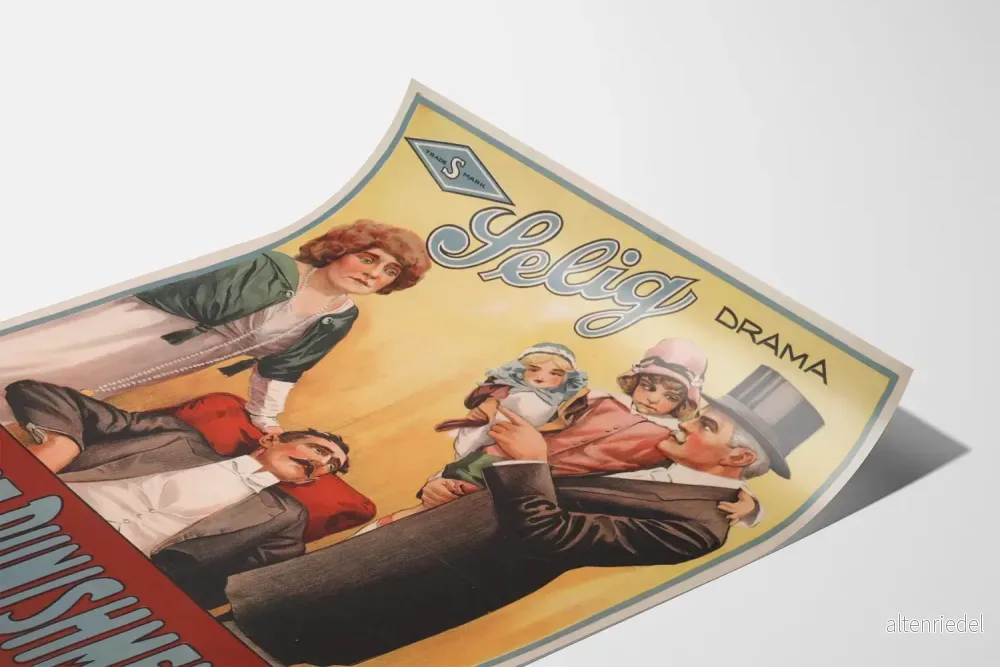 Vintage Drama Poster A Rättvisa Straff - Klassisk Väggdekoration - Bild 3