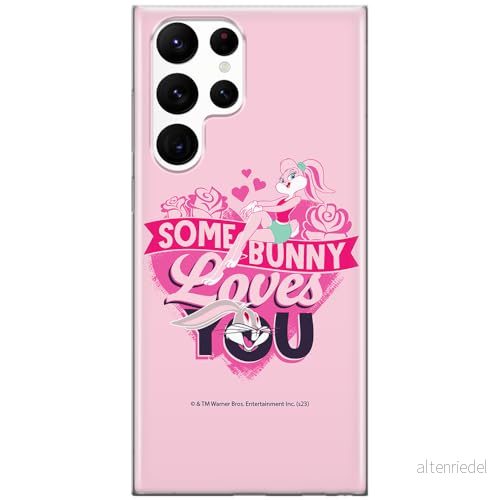 ERT GROUP mobiltelefonfodral för Samsung S22 ULTRA originalt och officiellt licensierat Looney Tunes mönster Lola & Bugs 002 anpassad till formen på mobiltelefonen, fodral tillverkad av TPU plast 5905795133856