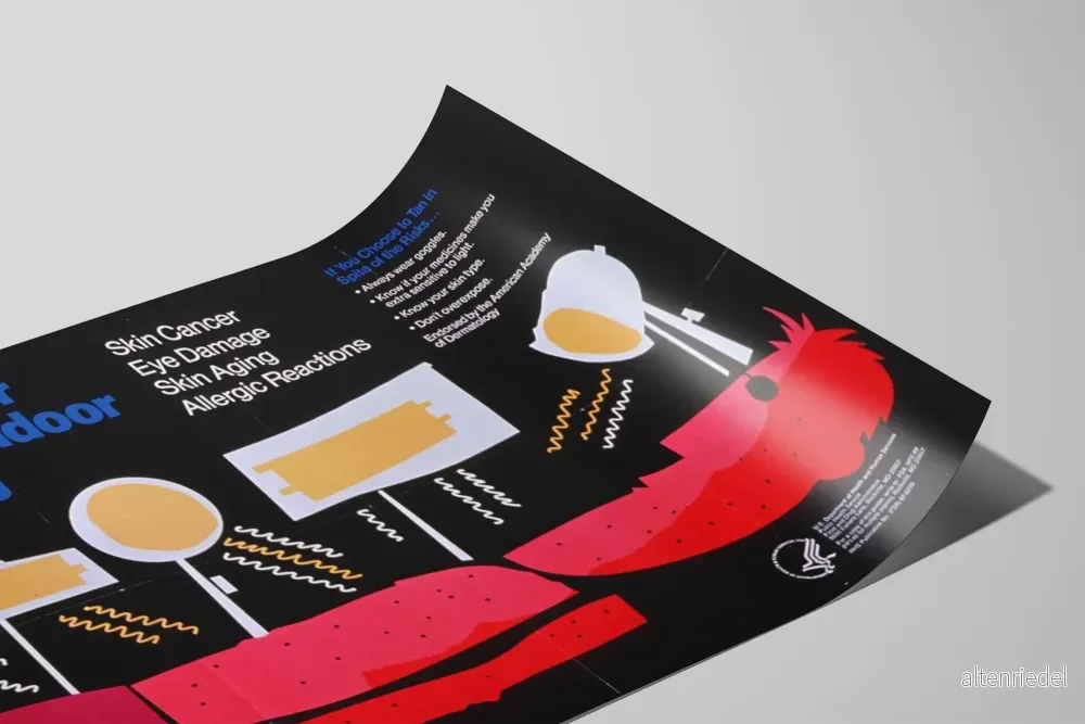 Informationsposter om riskerna med inomhusbronsning - Bild 2