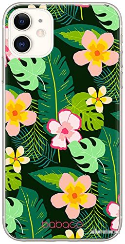 ERT GROUP mobiltelefonfodral för Apple Iphone 11 originalt och officiellt licensierat Babaco mönster Flowers 019 Vit optimalt anpassad till formen på mobiltelefonen, fodral tillverkad av TPU plast 5903932636000