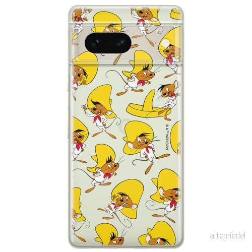 ERT GROUP mobiltelefonfodral för Google PIXEL 7 originalt och officiellt licensierat Looney Tunes mönster Speedy Gonzales 001 optimalt anpassad till formen på mobiltelefonen, gedeeltelijk transparant 5905795153427