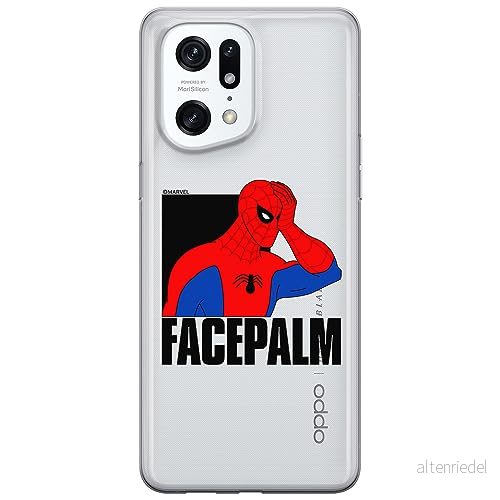 ERT GROUP mobiltelefonfodral för Oppo FIND X5 PRO originalt och officiellt licensierat Marvel mönster Spider Man 029 optimalt anpassad till formen på mobiltelefonen, gedeeltelijk transparant 5905795005986