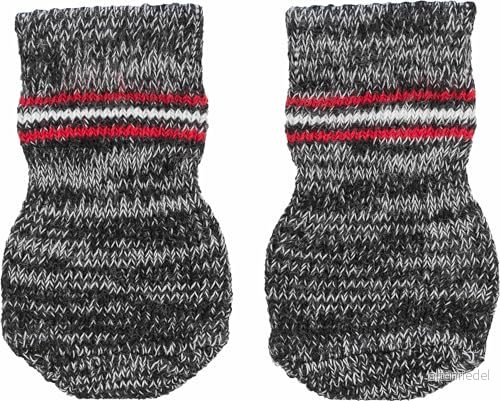 Trixie Dog Socks Grey S M (2 pcs.) non slip 4011905195025