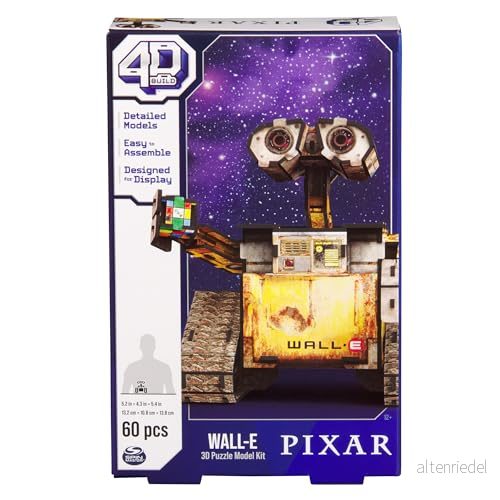 4D BUILD Disney 3D pussel modell 60 bitar minifigur vägg E filmrobot vuxen byggspel för vuxna leksak barn 12+ 681147018983