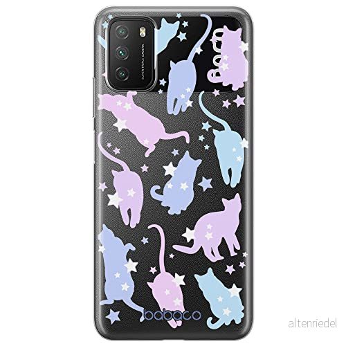 ERT GROUP mobiltelefonfodral för Xiaomi REDMI 9T/ POCO M3 originalt och officiellt licensierat Babaco mönster Cats 016 optimalt anpassad till formen på mobiltelefonen, gedeeltelijk transparant 5905131104670