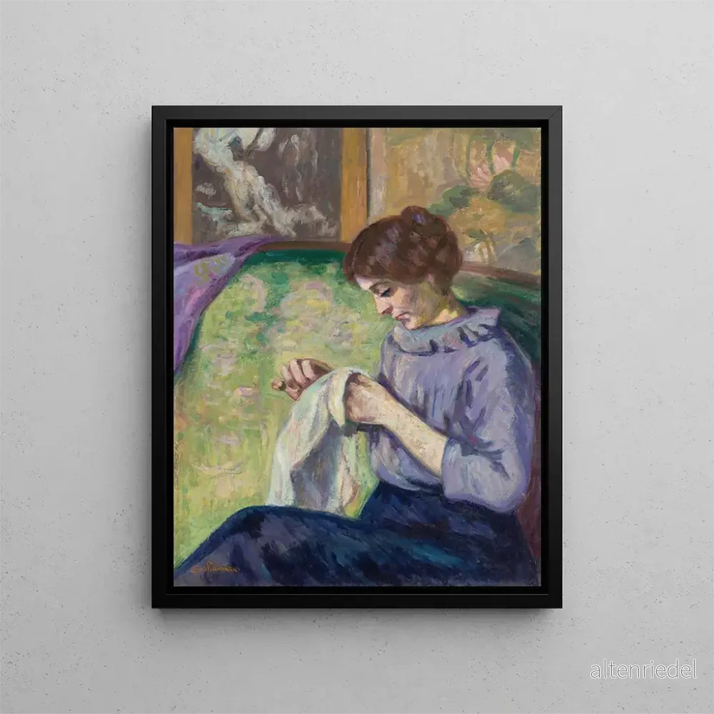 Målning Madame Guillaumin sy - Armand Guillaumin | Konsttryck
