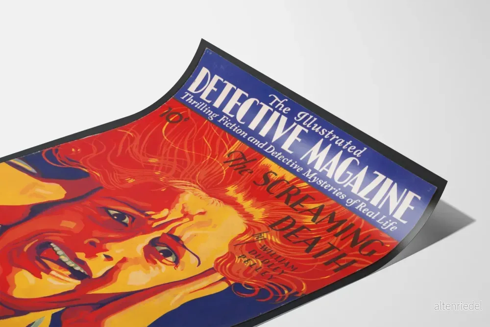 Vintageposter för Magazin Detektiv The Screaming Death - Bild 3