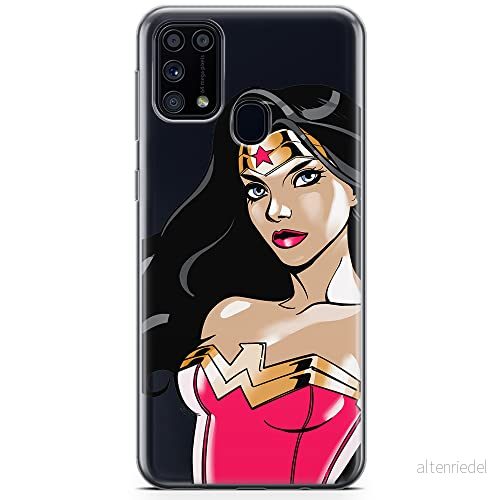 ERT GROUP mobiltelefonfodral för Samsung M31 originalt och officiellt licensierat DC mönster Wonder Woman 004 optimalt anpassad till formen på mobiltelefonen, gedeeltelijk transparant 5904805482137