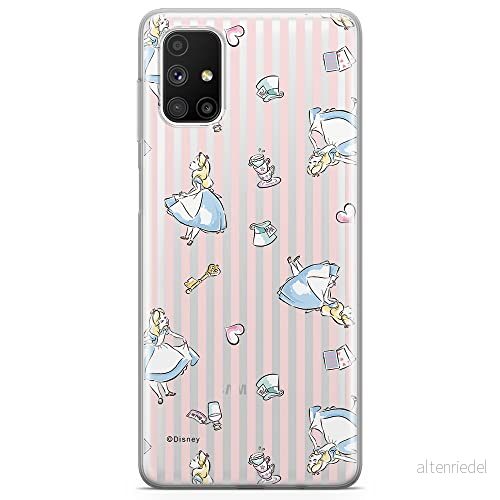 ERT GROUP mobiltelefonfodral för Samsung M51 originalt och officiellt licensierat Disney mönster Alice 001 optimalt anpassad till formen på mobiltelefonen, gedeeltelijk transparant 5903040499085