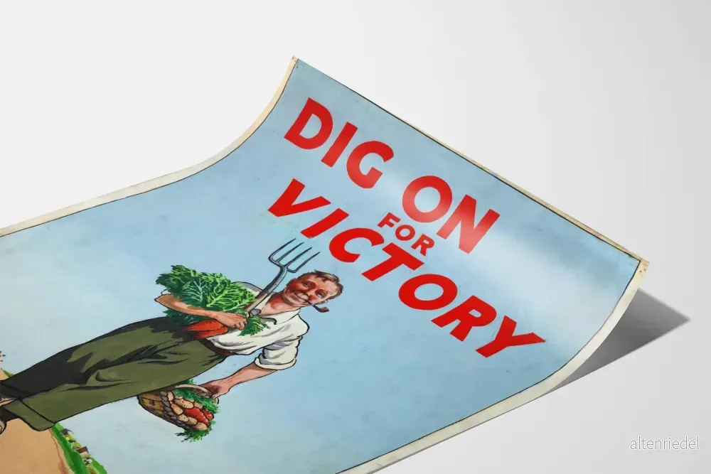 Vintageposter Dig On For Victory för väggdekoration - Bild 3