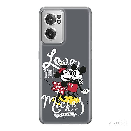 ERT GROUP mobiltelefonfodral för Oneplus NORD CE 2 originalt och officiellt licensierat Disney mönster Mickey & Minnie 001 anpassad till formen på mobiltelefonen, fodral tillverkad av TPU plast 5905511282875