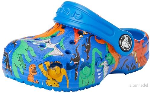 Crocs Unisex barn Baya Clog T, Tryckt ljus kobolt, 5 UK Child 196265688326