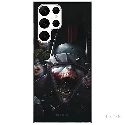 ERT GROUP mobiltelefonfodral för Samsung S22 ULTRA originalt och officiellt licensierat DC mönster Batman Who Laughs 003 optimalt anpassad till formen på mobiltelefonen, fodral tillverkad av TPU plast 5904805281952