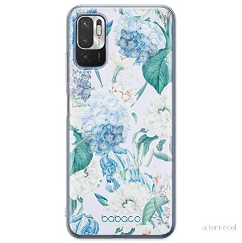ERT GROUP mobiltelefonfodral för Xiaomi REDMI NOTE 10 5G / POCO M3 PRO originalt och officiellt licensierat Babaco mönster Flowers 028, fodral tillverkad av TPU plast 5905131269720