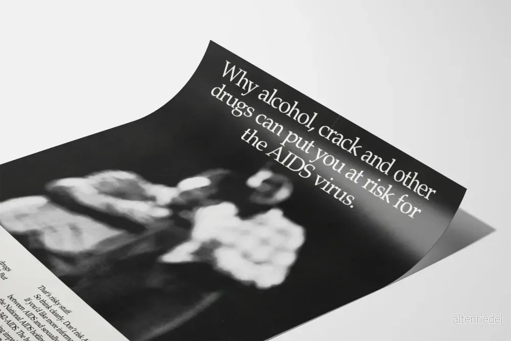 Utbildningsposter om riskerna för AIDS kopplade till alkohol och droger - Bild 3