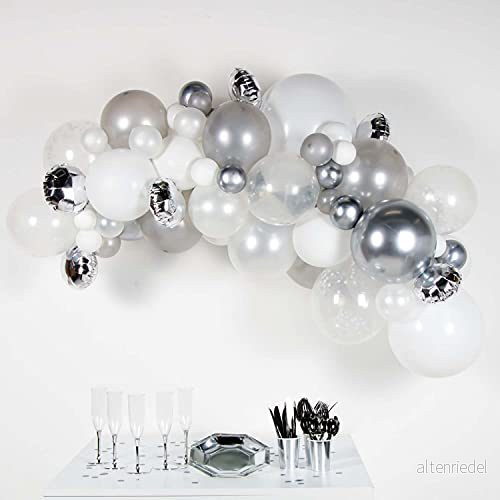 66Pc Silver Diy Balloon Garland 194099032056