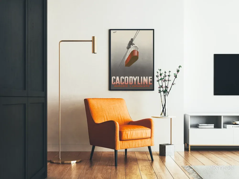 Vintageposter Cacodyline Stärker kroppen - Retro väggdekoration - Bild 2