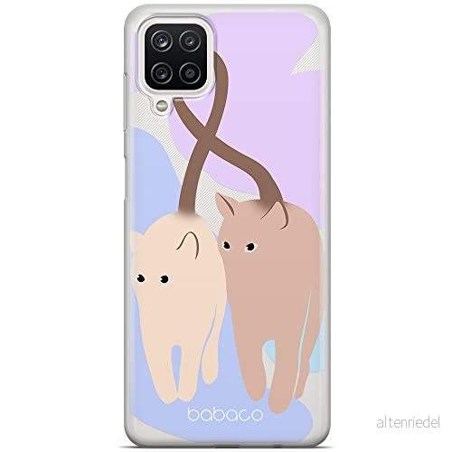 ERT GROUP mobiltelefonfodral för Samsung A12 / M12 F12 originalt och officiellt licensierat Babaco mönster Cats 013 optimalt anpassad till formen på mobiltelefonen, gedeeltelijk transparant 5905131088284