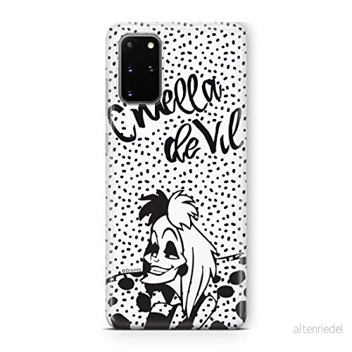 ERT GROUP mobiltelefonfodral för Samsung S20 PLUS / S11 originalt och officiellt licensierat Disney mönster Cruella 002 Vit optimalt anpassad till formen på mobiltelefonen, gedeeltelijk transparant 5903537522227