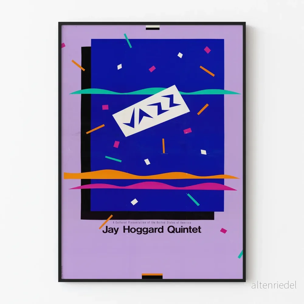 Jazz Jay Hoggard Quintet affisch grafisk design