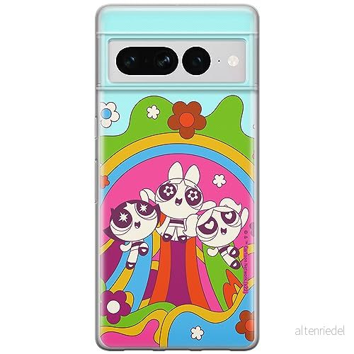 ERT GROUP mobiltelefonfodral för Google PIXEL 7 PRO originalt och officiellt licensierat The Powerpuff Girls mönster 045 anpassad till formen på mobiltelefonen, fodral tillverkad av TPU plast 5905795176693