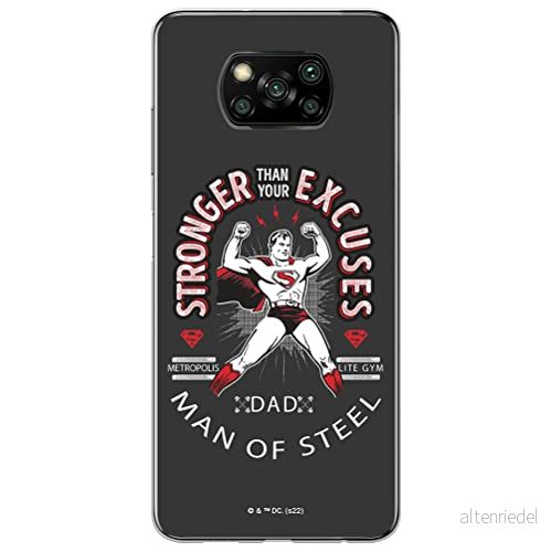 ERT GROUP mobiltelefonfodral för Xiaomi POCOPHONE X3 originalt och officiellt licensierat DC mönster Superman 025 optimalt anpassad till formen på mobiltelefonen, fodral tillverkad av TPU plast 5905131566768