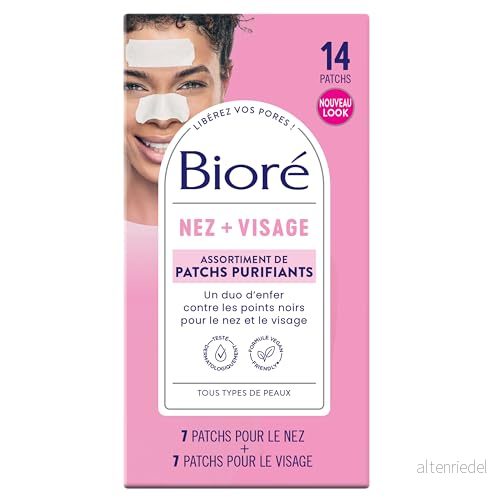 Bioré Djuprengörande näs klar up remsor trollnöt/Witch Hazel tar bort djupsittande pormaskar, 2 pack (2 x 6 stycken) 5017634257675