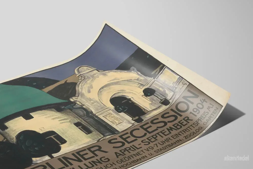 Vintageposter för Berliner Secession-utställningen 1904 - Bild 2
