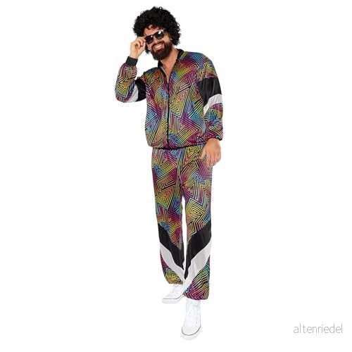 Amscan 9919058 unisex 1980 tals cool retro snäckdräkt vuxna maskeraddräkt storlek: M 194099149907