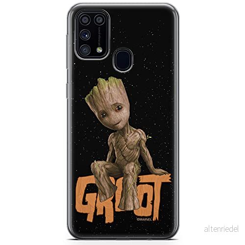 ERT GROUP mobiltelefonfodral för Samsung M31 originalt och officiellt licensierat Marvel mönster Groot 005 optimalt anpassad till formen på mobiltelefonen, fodral tillverkad av TPU plast 5904805356759