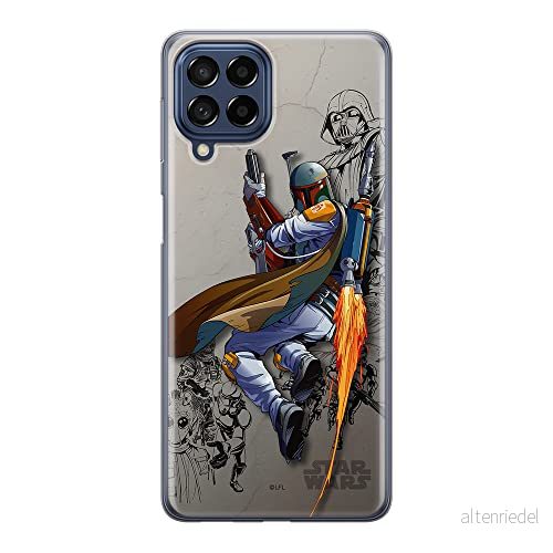 ERT GROUP mobiltelefonfodral för Samsung M33 5G originalt och officiellt licensierat Star Wars mönster Boba Fett 003 optimalt anpassad till formen på mobiltelefonen, fodral tillverkad av TPU plast 5905511343934