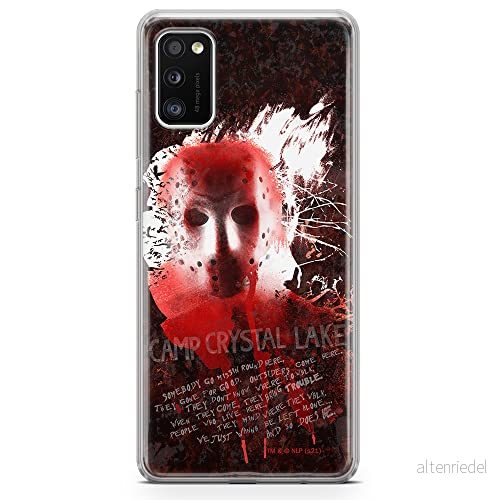 ERT GROUP mobiltelefonfodral för Samsung A41 originalt och officiellt licensierat Horror mönster Friday the 13th 016 optimalt anpassad till formen på mobiltelefonen, fodral tillverkad av TPU plast 5905511117146