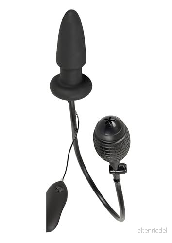 You2Toys Uppblåsbar vibrerande buttplug Svart 4024144609154