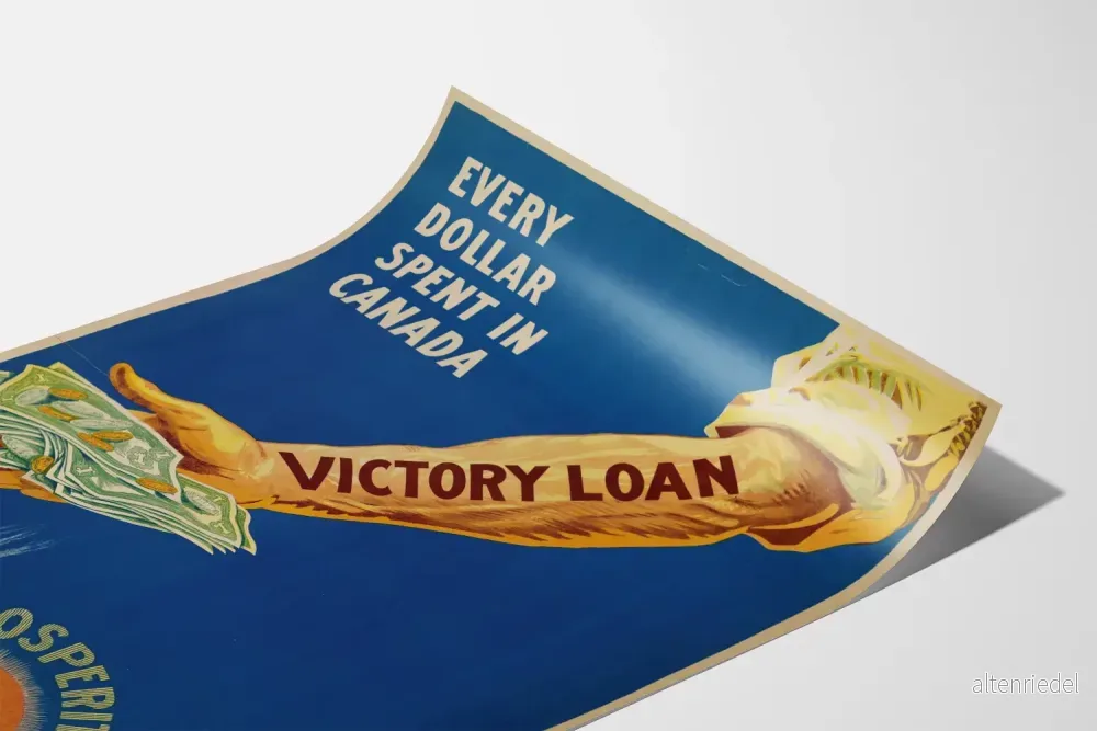 Vintageposter Victory Loan - Investering för Kanadas välstånd - Bild 3