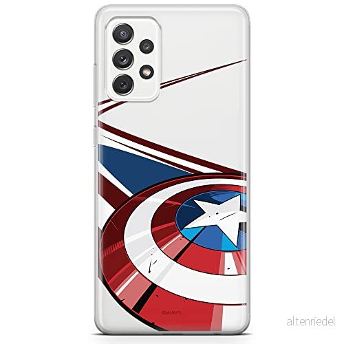 ERT GROUP mobiltelefonfodral för Samsung A73 5G originalt och officiellt licensierat Marvel mönster Captain America 008 optimalt anpassad till formen på mobiltelefonen, gedeeltelijk transparant 5904805513176